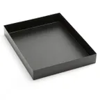 image of American Metalcraft MTB1512 - 15" x 12" x 2" Black Metal Tray, Break‑Resistant, Dishwasher Safe