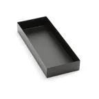 image of American Metalcraft MTB156 Market Tray, 15" L x 6" W x 2" H Black Metal, Dishwasher Safe
