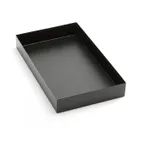 image of American Metalcraft MTB159 Market Tray - 15" L x 9" W x 2" H Rect Black Metal Dishwasher Safe