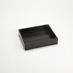 image of American Metalcraft MW1210 Wooden Serving & Display Crate, Square Half-Size Espresso, 12" L x 12" W x 6" H, Solid Wood