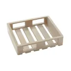 image of American Metalcraft MWHS2 Sun‑Bleached Wooden Crate, Rectangular 11‑5/8" L, Natural, Serving & Display Storage