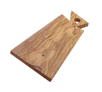 image of American Metalcraft OWB116 Wood Serving Board, 9‑1/8" L x 5‑7/8" W, 10‑3/4" L handle, Hand Wash