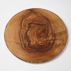 image of American Metalcraft OWM21 21½" Round Melamine Platter, 1‑1/8" H, Olive Wood Pattern, Naturals Collection