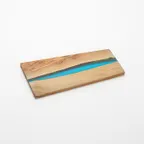 image of American Metalcraft OWP14 Olive Wood Serving Board, 14" L x 7" W x 5/8" H, Rectangular, Polyresin, No Handle