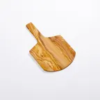 image of American Metalcraft OWP9 Olive Wood Serving Peel, 9" L x 8" W x 3/4" H, 14" L with Short Handle, Hand Wash Only
