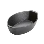 image of American Metalcraft PBBO9 Oval Porcelain Baking Dish, 24 oz (8-1/8" L x 6" W x 2.5" H), Black Matte