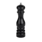 image of American Metalcraft PMBL8 Pepper Mill - 8" Height, Black Wood, Durable Wooden Construction