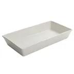image of American Metalcraft POR17 Rectangular White Porcelain Bowl, 17" L x 9" W x 2" H, 144 oz (4.3 L)