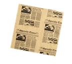 image of American Metalcraft PPCN1616 - Fry & Basket Paper Liner, 16" x 16" Square, Newsprint Paper - 1000/Pack