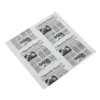 image of American Metalcraft PPRN2121 Fry Paper Liner, 12" x 12", Newsprint Paper, FDA Food Safe - 1000/Pack