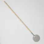 image of American Metalcraft PPSS837 Pizza Peel – Round Perforated Steel Blade, Wood Handle, 45.75"