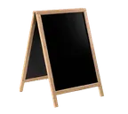 image of American Metalcraft SBDB85 A‑Frame Board, 21‑½" x 33‑½" Chalkboard, Double‑Sided Wood Frame
