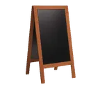 image of American Metalcraft SBSM135 Securit A‑Frame Board, 28×2×54", UV‑Resistant Chalkboard, Wood Frame