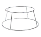 image of American Metalcraft SDRCK4 Stainless Steel Display Rack, 7½" Top x 9⅝" Bottom, 4" H, Silver, Single Riser
