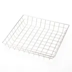 image of American Metalcraft SQGS12 Wire Grid Basket, 12" L x 12" W x 2" H Square Stainless Steel Display