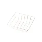 image of American Metalcraft SQGS6 Wire Grid Display Basket, Square 6" L x 6" W x 2" H, Stainless Steel