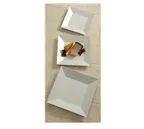 image of American Metalcraft SQP16 Endurance Square Platter, 16" x 2" White Melamine, Break‑Resistant Tray