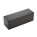 image of American Metalcraft SSRB12 Black Stainless Steel Riser, 12" L x 4" W x 4" H, Rectangular, 1‑2 Steps, H 12‑16"