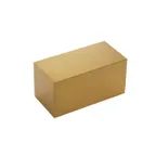 image of American Metalcraft SSRG8 Gold Stainless Steel Display Riser, 8" L x 4" W x 4" H Cube, 5‑8" H, One‑Step/Two‑Step