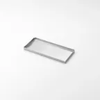 image of American Metalcraft ST12 Rectangular Stainless Steel Serving Tray, 12" L x 8¼" W x ½" H, Satin