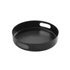 image of American Metalcraft STB12 - Black Round Serving Tray, 12‑1/8 in Diameter, Tabletop Accessory