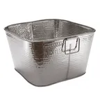 image of American Metalcraft STH16 Tub, 32-1/2 Qt 16.5"L x 16.5"W x 9.5"H, Stainless Steel, Dishwasher Safe