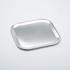 image of American Metalcraft STP12 Square Pizza Pan, 12" X 12", 18-Gauge Aluminum, Wide Rim, Construction