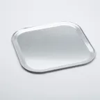 image of American Metalcraft STP14 Thin Square Pizza Pan, 14" x 14", 18-Gauge Aluminum, Wide Rim, Solid