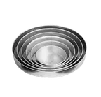 image of American Metalcraft T80132 Pizza Pan, 13" ID x 2" Deep Straight Solid, 22‑Gauge Tin Plate on Steel