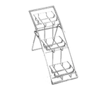 image of American Metalcraft TASSM Arch Stand, 3-Tier Riser, 17.5" L x 6" W x 11.25" H, Chrome Metal, 9-12" H, Hand Wash