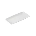 image of American Metalcraft TMW13 Tray, 13.9" L x 6.5" W x 0.9" H, White Melamine, Break‑Resistant
