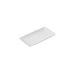 image of American Metalcraft TMW9 Tray, White Rectangular Melamine, 9-3/8"L x5-1/8"W x3/4"H, Break-Resistant