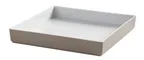 image of American Metalcraft UBS60MO Square Melamine Bowl, 60 oz (1 qt), 10" L x 10" W x 1.5" H, BPA-Free, Mocha Beige
