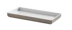 image of American Metalcraft UPLS10MO 10" Rectangular BPA-Free Melamine Platter, Beige/Mocha, 10" L x 4¾" W x 7⁄8" H