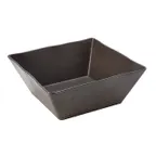 image of American Metalcraft WMSQ117 Square Melamine Bowl, 6 Quart (216 oz) Brown, Plastic Dinnerware, 6‑Quart Capacity