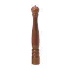 image of American Metalcraft WPM18 Pepper Mill – 18" Mahogany Wood, Steel Grinding Mechanism, Hand Wash Only