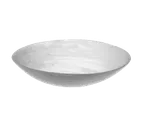 image of American Metalcraft WSBL15 - 5-Quart (169 oz) Round Resin bowl, 15.75" Diameter x 3.5" H, White swirl, Hand wash