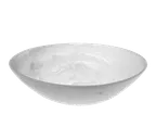 image of American Metalcraft WSBM11 2-Quart Translucent Bowl, 11-5/8" Dia x 3-3/8" H, White Swirl Resin