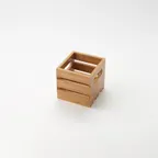 image of American Metalcraft WTBA6 Square Bamboo Serving & Display Crate, 1/6 Size, 6.25" L x 5.75" W x 5.75" H, Hand Wash