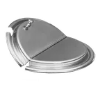 image of APW Wyott 23790 Stainless Steel Inset Cover, Slotted, Hinged with Clips, Fits 11‑Qt Pot