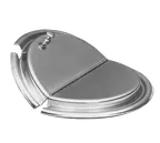 image of APW Wyott 56847 Vegetable Inset Cover, Slotted Hinged Stainless Steel, Fits 4 Qt Pot with Clips