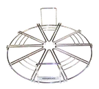 image of Proluxe EQ1810 Equaslice Pizza Cutting Guide, 10-Cut Stainless Steel For 18" Pies-Pie & Cake Marker
