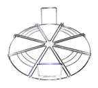 image of Proluxe EQ188 Equaslice Pizza Cutting Guide, 8‑Slice Stainless Steel, Fits 18" Pies, Precise 8‑Cut Marker