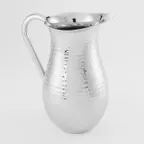 image of American Metalcraft BWPH84 Bell Pitcher, 84 Oz (8.75"x5"x9.25"), 201 Steel with Ice Guard and Handle