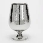 image of American Metalcraft DWWC5 Double-Wall Hammered Stainless Bucket 54 oz 5-3/4" Dia x 9-5/8" H 1 Bottle