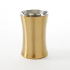 image of American Metalcraft GDWW5 Wine Bucket Cooler, 5.5" Dia x 8.25" H, Gold, Stainless Steel, 1 Bottle
