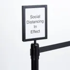 image of American Metalcraft RBSIGNBL Horizontal Sign, 8-1/2" W x 11" H Steel, Black, Retractable