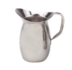 image of American Metalcraft WP100 Bell Pitcher, 100 oz, 5‑1/4″ Dia x 9″ H, Stainless Steel, Handle