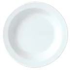 image of Steelite 11010147 Butter Dish –Round 4.0" x 0.75" Alumina Pad Dishwasher/Oven Safe to 530°F - 24/Case