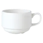 image of Steelite 11010217 - Stacking Cup 7 oz (4.375"x3.375"x2.5"), Ceramic, Dishwasher/Oven Safe - 36/Case